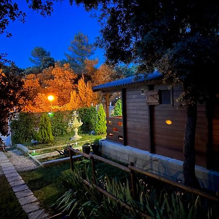Encantadora cabaña de madera Albalate De Zorita Exterior foto