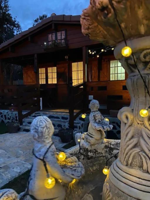 Encantadora cabaña de madera Albalate De Zorita Exterior foto